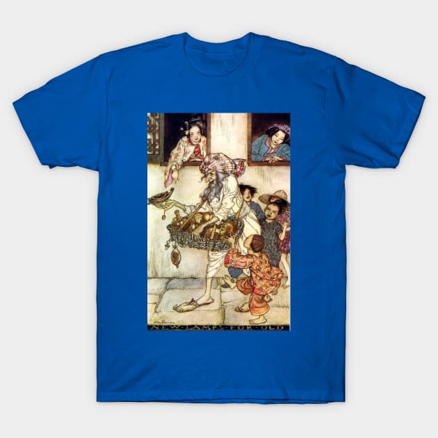 Aladdin - Arthur Rackham T-Shirt by forgottenbeauty